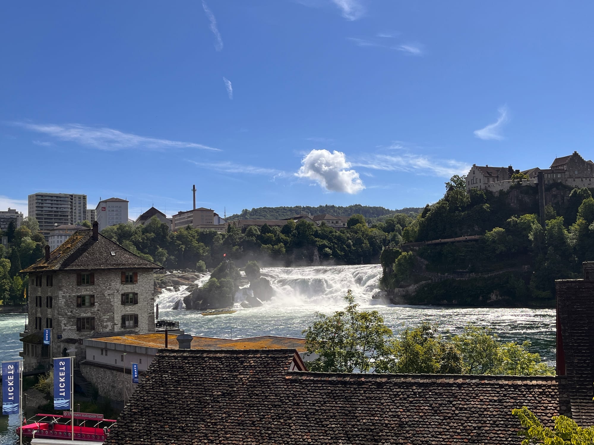 First sight of the Rheinfall